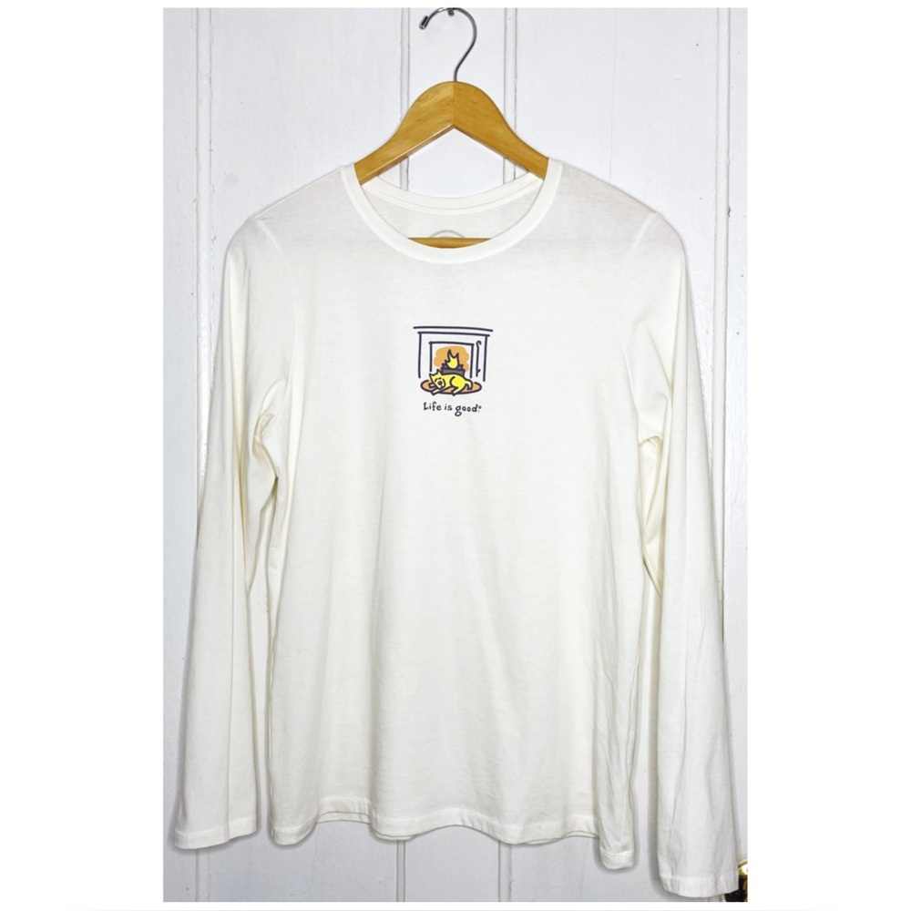 Life Is Good size M : 100% cotton lightweight casual ‘life is good’ graphic top